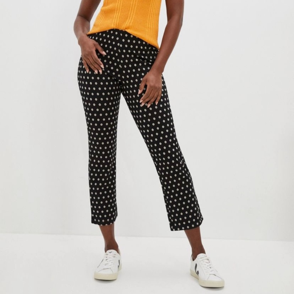 Anthropologie daisy cropped flare pants S